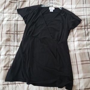 Black maternity blouse